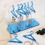 Clear Acrylic Jewelry Display Rack Earrings Hanging Clothes Stand Storage