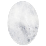2pcs Natural Rock Quartz Oval Flatback Crystal Stone for DIY Jewelry
