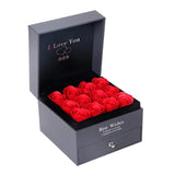 Double Layer Rose Flowers Box for Love Wedding Engagement Gift