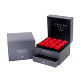 Double Layer Rose Flowers Box for Love Wedding Engagement Gift