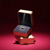 LED Light Necklace Pendant Ring Jewelry Box Lacquer Piano Finish