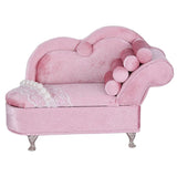 Pink Mini Velvet Sofa Jewelry Storage Organizer