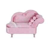 Pink Mini Velvet Sofa Jewelry Storage Organizer
