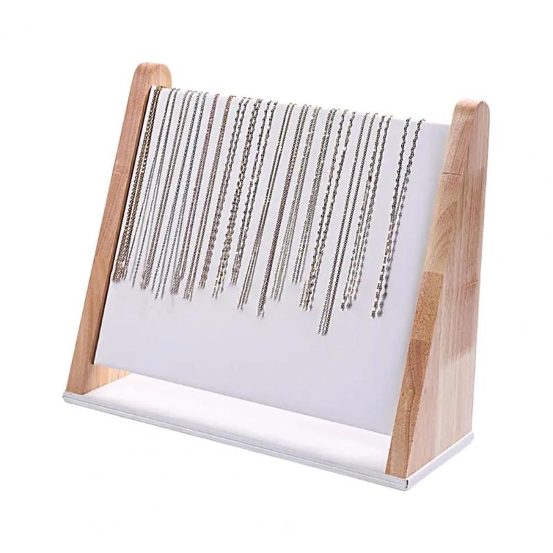 Simplicity Stylish Necklace Jewelry Display Stand Soft Surface