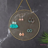 Earring Wall Holder Organizer Jewelry Storage Round Decor Hooks