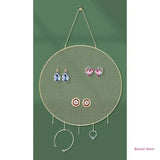 Earring Wall Holder Organizer Jewelry Storage Round Decor Hooks