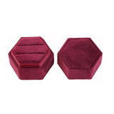 Vintage Red Velvet Ring Bearer Box