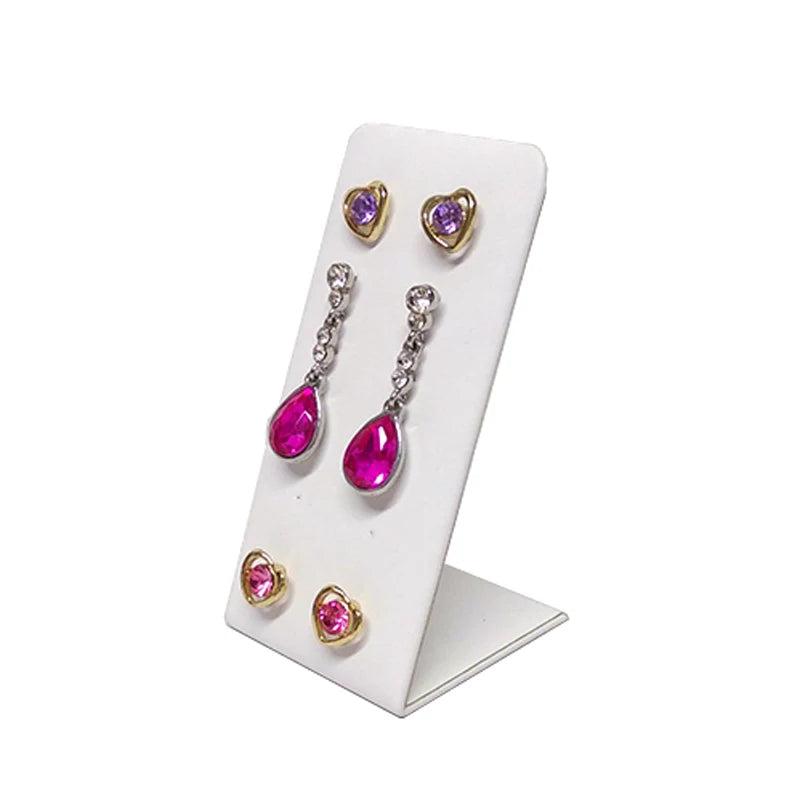 L-Shaped Metal Earring Display Stand 12 Hole Earring Storage Rack