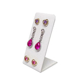L-Shaped Metal Earring Display Stand 12 Hole Earring Storage Rack