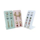 L-Shaped Metal Earring Display Stand 12 Hole Earring Storage Rack