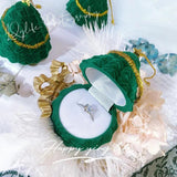 Xmas Tree Ring Box Earring Ring Storage Orgainer