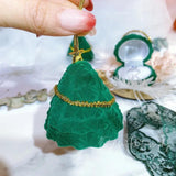 Xmas Tree Ring Box Earring Ring Storage Orgainer