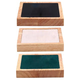 Wooden Velvet Jewelry Tray Organizer for Bracelets & Earrings