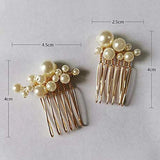 Boho Vintage Pearl Jewelry Set Hair Comb Wedding Hair Accessories
