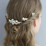 Vintage Pearl Jewelry Set Hair Comb Wedding Accessories