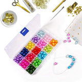 2 Pack Clear Plastic Organizer Box for Jewelry Tackle Earring Craft Beads
