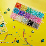 2 Pack Clear Plastic Organizer Box for Jewelry Tackle Earring Craft Beads
