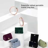 Velvet Jewelry Box Portable Travel Earrings Pendant Case