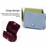 Velvet Jewelry Box Portable Travel Earrings Pendant Case