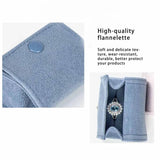 Velvet Jewelry Box Portable Travel Earrings Pendant Case