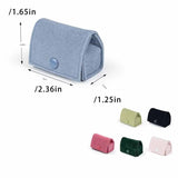 Velvet Jewelry Box Portable Travel Earrings Pendant Case