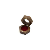 Personalized Wooden Ring Box with Velvet Lining