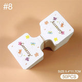 50PCS Hair Clip Paperboard Headdress Material