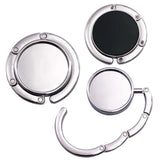 2pcs Foldable Round Blank Crystal Handbag Bag Hook