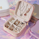 Solid Jewelry Organizer Display Storage Travel Case Holder