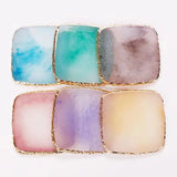 Resin Nail Palette Display Board Square Nail Palette Ring Earrings Tray