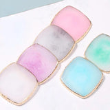 Resin Nail Palette Display Board Square Nail Palette Ring Earrings Tray