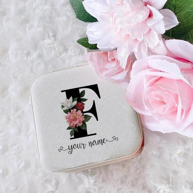 Personalized Initial Jewellery Box for Bridesmaid Proposal