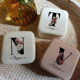 Personalized Initial Jewellery Box for Bridesmaid Proposal