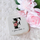 Personalized Initial Jewellery Box for Bridesmaid Proposal