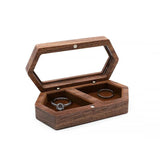 Wooden Jewelry Box Large Capacity Earring Ring Storage Case