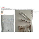 Adhesive Wall Mount Jewelry Hooks Holder Storage Organizer Display