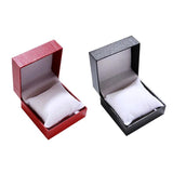 Leather Paper Watch Storage Box with Pillow Chain Jewelry Display