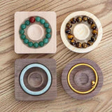 Round Square Jewelry Organizer Bead Display Holder Bracelet Showcase