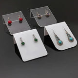 Acrylic Curved Clear Square Jewelry Earrings Studs Display Rack