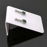 Acrylic Curved Clear Square Jewelry Earrings Studs Display Rack