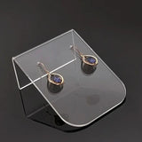 Acrylic Curved Clear Square Jewelry Earrings Studs Display Rack