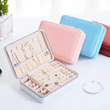 Multy Grids Pu Leather Jewelry Box Earring Display Box Jewelry Organizer