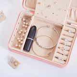 Multy Grids Pu Leather Jewelry Box Earring Display Box Jewelry Organizer