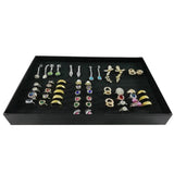 Earring Ring Display Tray w/ Transparent Cover Storage Box