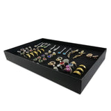 Earring Ring Display Tray w/ Transparent Cover Storage Box