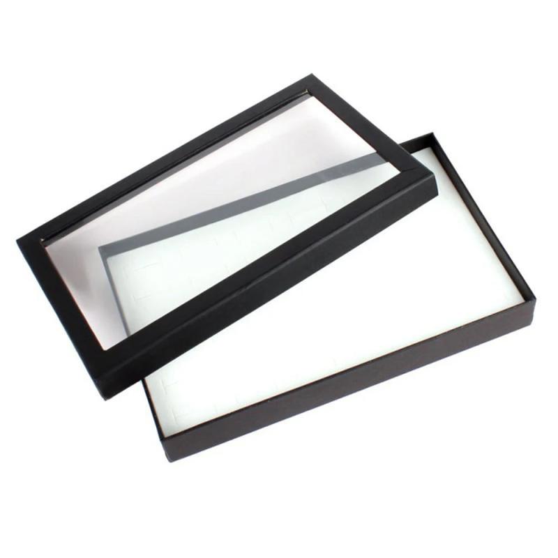 Ring Box Earrings Jewelry Display Holder Organizer Storage Case
