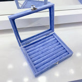 Ring Box Earrings Jewelry Display Holder Organizer Storage Case