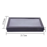 Ring Box Earrings Jewelry Display Holder Organizer Storage Case
