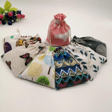 10pcs Pattern Style Jewelry Bags Pouch Drawstring Jute Bag Sack