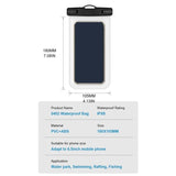 IPX8 Waterproof Phone Pouch Large Capacity